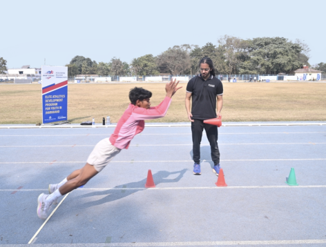 Athlete training under the Raftaar initiative supported by Pernod Ricard India Foundation