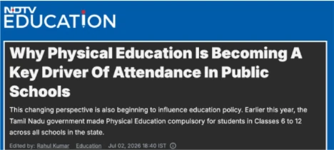 NDTV Education: Why Physical Education Is Becoming A Key Driver Of Attendance In Public Schools