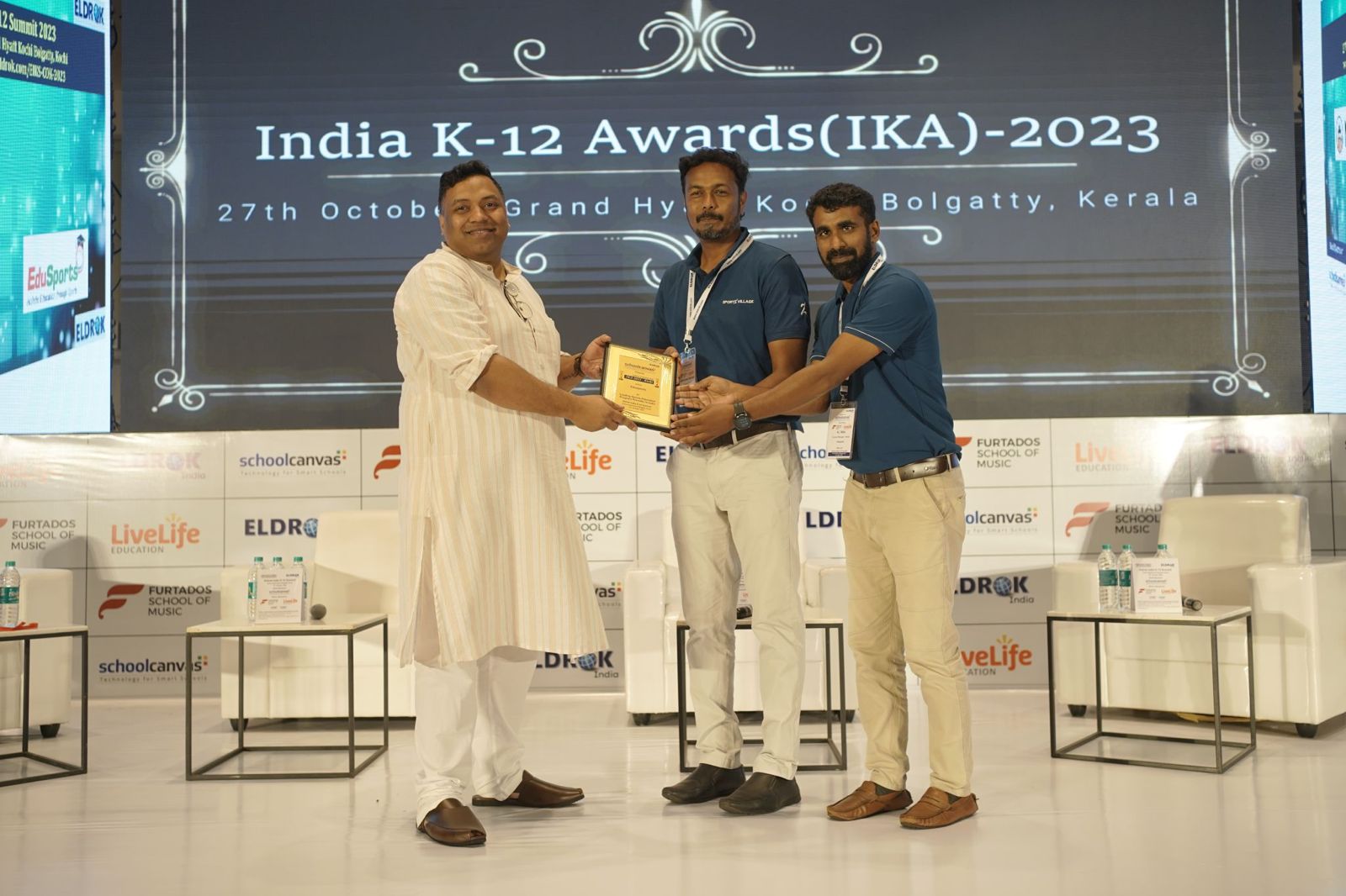 Leading Sports Education Program Provider in India' Award at the Eldrok India K-12 Summit